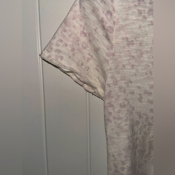 Abercrombie & Fitch Soft tee-purple/cream-size XS - Picture 5 of 7